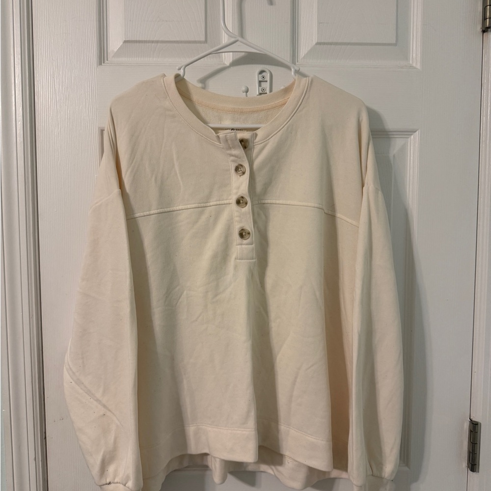 Lou & Grey Cream Sweatshirt